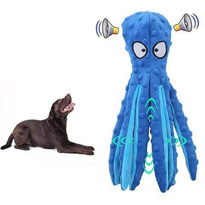 【30% Off】Octopus Squeaky Toy for Dog Plush Dog Chew Toy